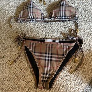 AUTHENTIC Vintage Check Triangle Bikini